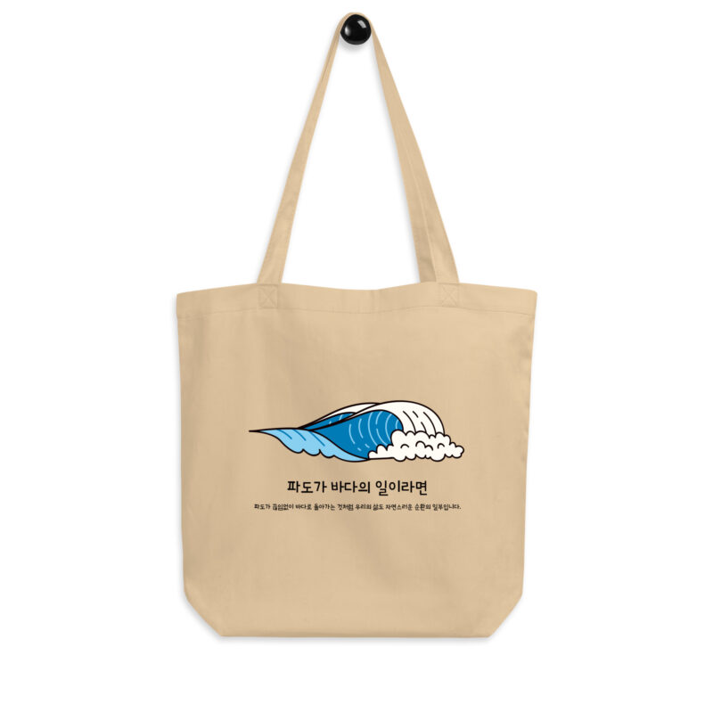 Eco Tote Bag – If Waves are the Work of the Sea