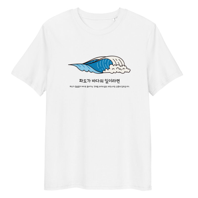 Organic Cotton T-shirt – If Waves are the Work of the Sea